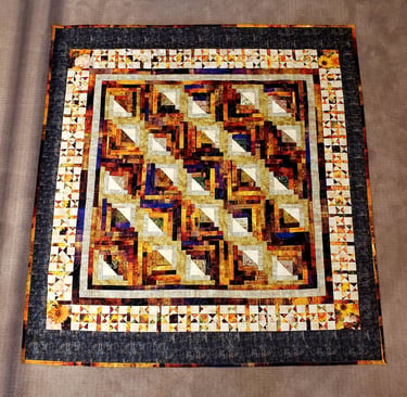rustic log cabin quilt