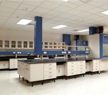 Laboratory table installation pharmaceutical industry