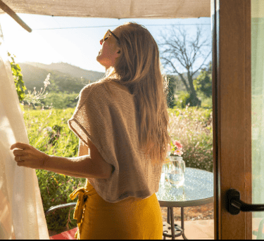 Mystery guest experiencing a retreat