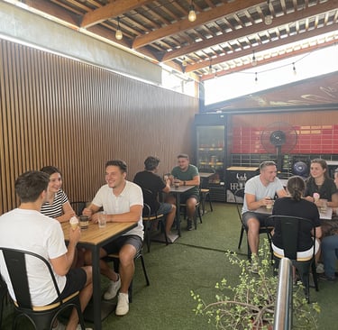 Terraza principal  para los padres