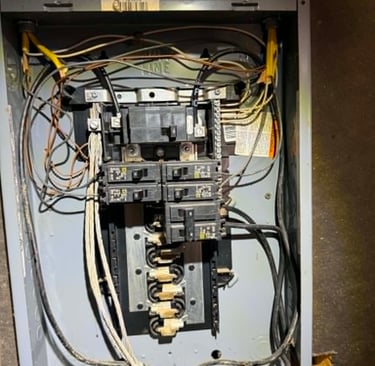 We check the entire electrical service in the home to ensure it safe.