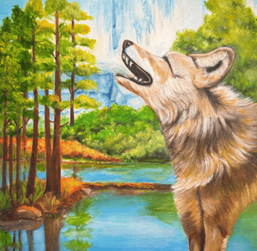 Courage Is Power Oil Painting