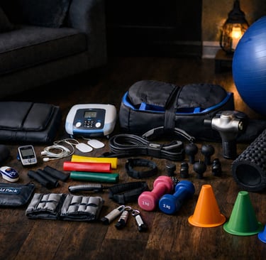 materiais de fisioterapia utilizados em domicilio