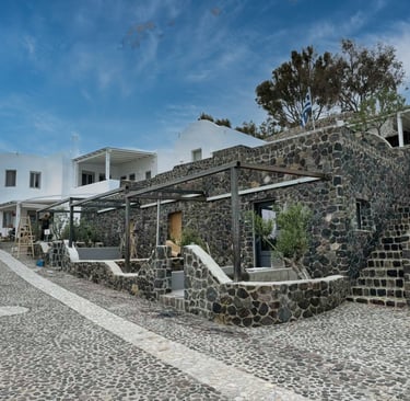 Τέντες - Πέργκολες - Μεταλλικές Κατασκευές στη Σαντορίνη απο τη META METAL