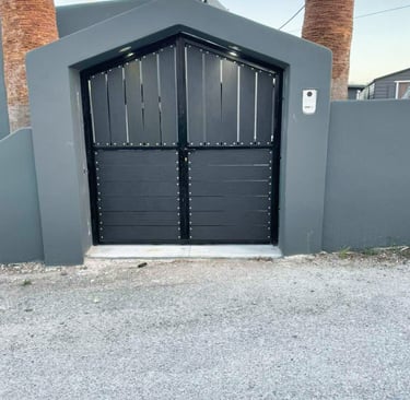 Μεταλλική εξωτερική πόρτα εισόδου META METAL SANTORINI