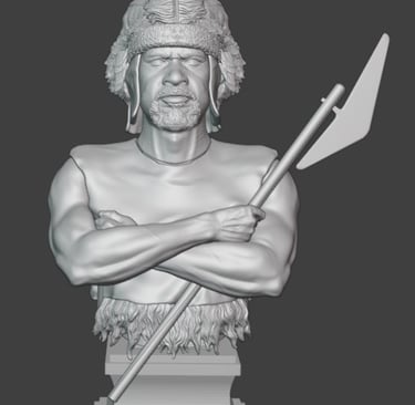 Zulu Warrior bust