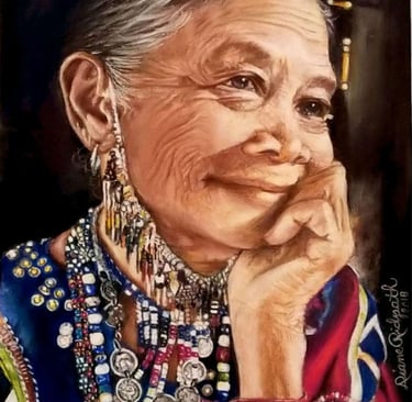 Senior tribal woman
