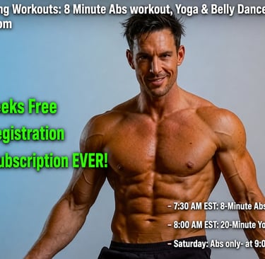 8 minute abs  man affilaite zoom workouts