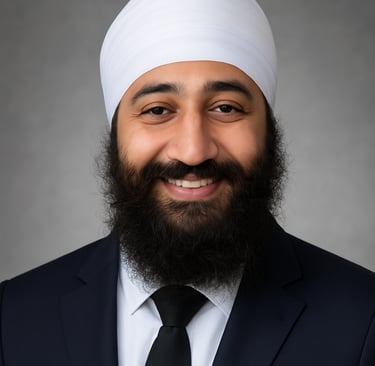 a man with a beard and a white turban
