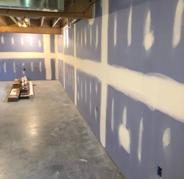 basement drywall install belchertown