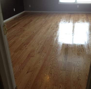 Refinished hardwood floors