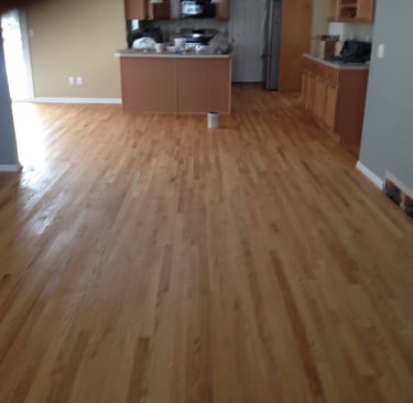 Refinished hardwood floors