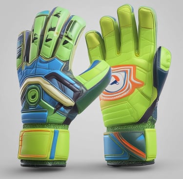 A close-up of a goalkeeper glove demonstrating advanced latex grip.