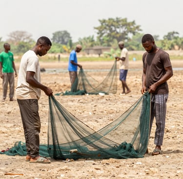 A group of visitors engaging with interactive digital art installations at the fair.