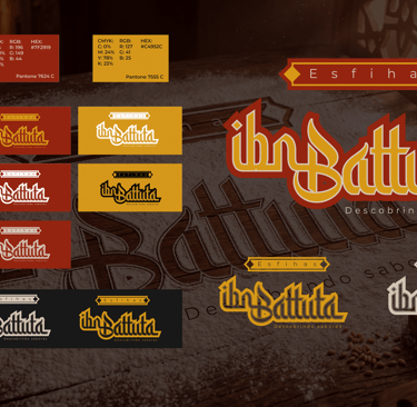 Identidade visual de Ibn Battuta Esfiras