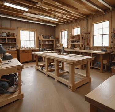 Photo of a satisfied customer holding a router CNC tool in a workshop.
