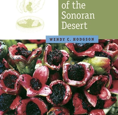 Book cover of Food Plants of the Sonoran Desert by Wendy C. Hodgson featuring prickly pear fruit.