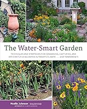 The Water-Smart Garden book cover shows various drought-tolerant landscapes and water conservation techniques.