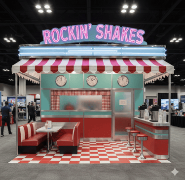 Custom trade show booth (Shake Shop)