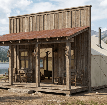 Airbnb facade (Wall tent)