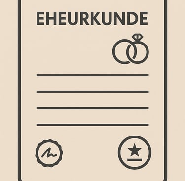 Certificado de matrimonio alemán, traducción jurada
