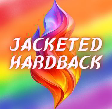 a colorful colored firework with the words jacked hardback