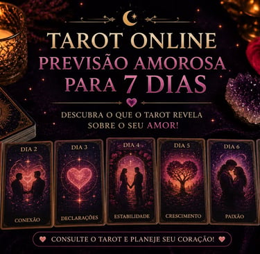 Tarot online: previsão de amor para os próximos 7 dias