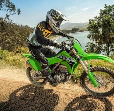 Dirt Bike using Amsoil lubricant