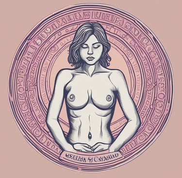 A sensual arrangement of elegant lingerie pieces on a soft fabric background.