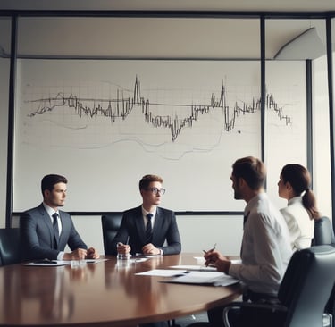 A sleek laptop screen displaying an engaging SEO dashboard with colourful gradient highlights against a clean white background.