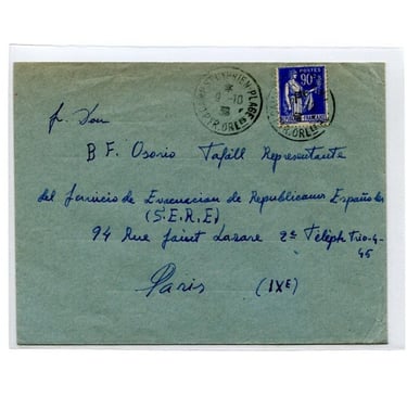 Una carta dirigida a las oficinas del SERE en París