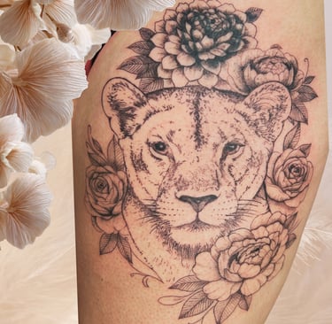 tattoo cover la roche sur yon femme