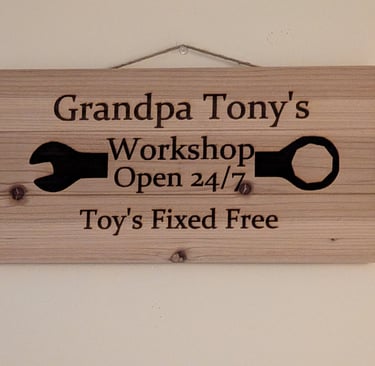 Lazer Etched Sign