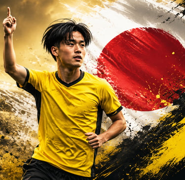 Illustration de Takato Yamamoto avec le Borussia Dortmund