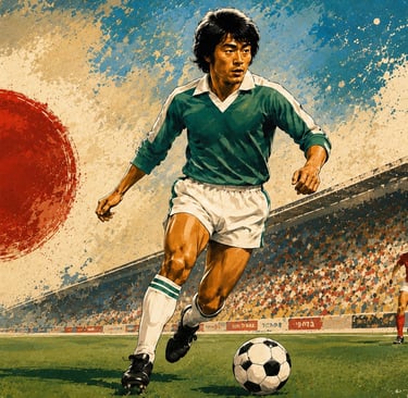 La légende Yasuhiko Okudera : le premier Japonais a avoir joué en tant que footballeur professionnel en Europe.