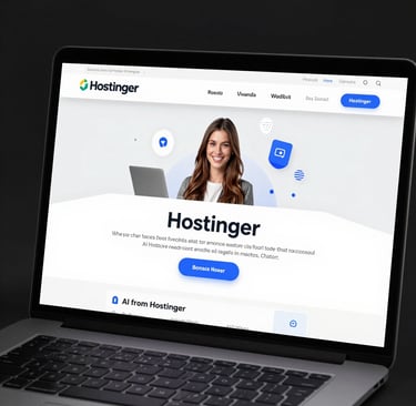 Crie seu site na Hostinger com criador de sites e ia