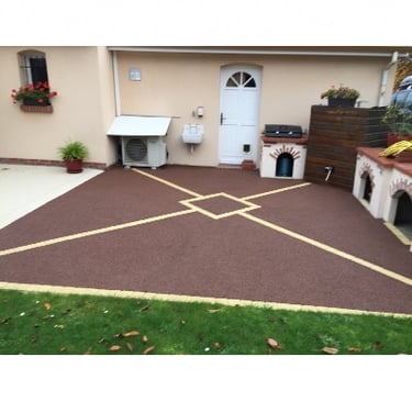 terrasse en béton drainant