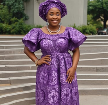 Close-up of vibrant Guinea brocade fabric with intricate gold and red patterns.