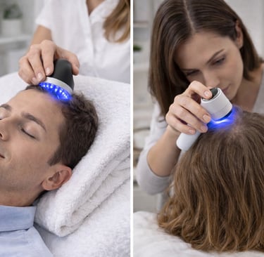 Haaranalyse und Behandlung für Haarwachstum