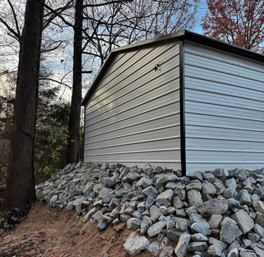 retaining wall for garage