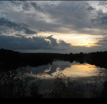 September sunset from the East shore of Lake Paran (Credit: northbennington.org)
