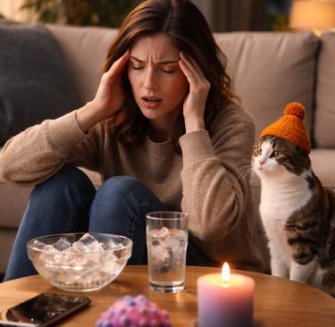 Žena koja ima napad panike