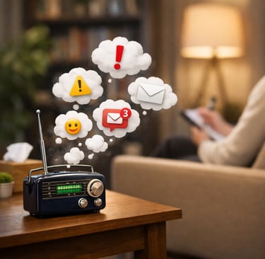 online psiholog objašnjava kako funkcionišu anksiozne misli u ACT terapiji