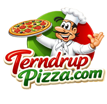 Tendrup Pizza logo showing hospitality brand identity used for merchandise and venue visibility