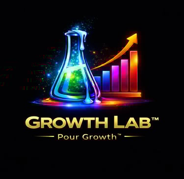 Growth Lab identity visual showing structured system designed to expand hospitality business reach