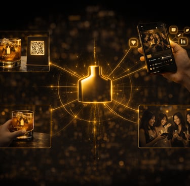 hospitality engagement graphic showing connected phone interaction