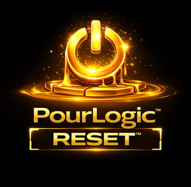 Pour Logic Reset tool showing method used to correct brand direction and positioning