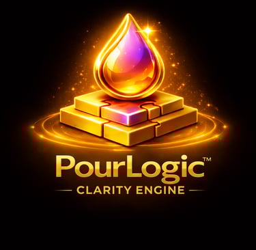 Pour Logic Clarity Engine showing system used to define brand message and positioning