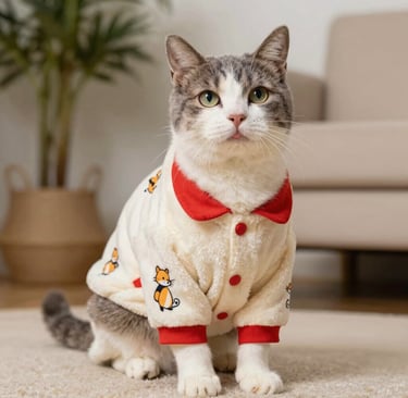 GATO CON PIJAMA