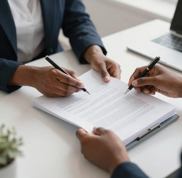 image of administrative handling papers documents